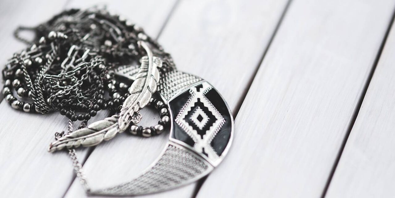 Silver jewelry for facial toner
