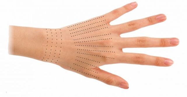 Injection site for the hand during biological revival